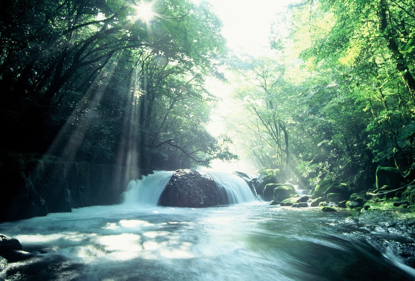 菊池渓谷　黎明の滝
